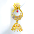 elegant-ethereal-22k-gold-jhumki-earrings