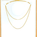 Delicate Dainty 22k Gold Bead Chain - 20"
