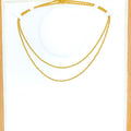 Chic Twisted 22k Gold Chain - 16"