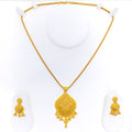 Elevated Magnificent Lavish 22k Gold Pendant Set 