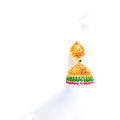 Decorative Colored 22k Gold Antique Jhumki Earrings 