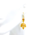 Palatial Bright 22K Gold Chandelier Meena Bali Earrings 