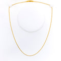 Delicate Single Bead 22k Gold Chain