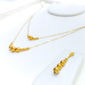 Gleaming Glossy 22k Gold Necklace Set