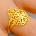 Exclusive Drop Vine 22K Gold Ring 