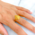 Exclusive Drop Vine 22K Gold Ring 