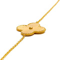 Extravagant Glistening Flower 21k Gold Bracelet 