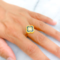 lovely-flower-21k-gold-cz-ring