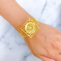 delightful-square-21k-gold-bangle-bracelet