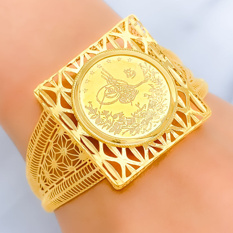 delightful-square-21k-gold-bangle-bracelet