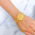 festive-mesh-21k-gold-bangle-bracelet