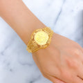 lavish-ethereal-21k-gold-bangle-bracelet