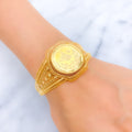geometric-blooming-21k-gold-bangle-bracelet