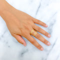 Iconic Geometric 21K Gold Ring 