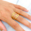 Iconic Geometric 21K Gold Ring 