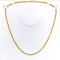 Round Fine Beaded 18K Gold Chain - 19"