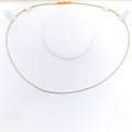 Luminous Alluring 22k Gold Two-Tone Necklace