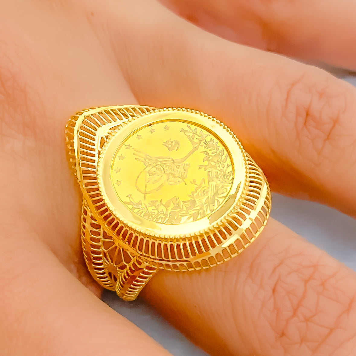 Gold Coin Ring, Christian Ring, Greek Christian Ring, Solid Gold Coin Ring,  Byzantine Cross Ring, Orthodox Gold Coin Ring, 14K Goldring - Etsy