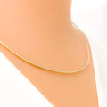 Luminous Alluring 22k Gold Two-Tone Necklace