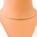 Elegant Sparkling 22k Gold Necklace 