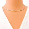 Elegant Sparkling 22k Gold Necklace 