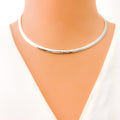 Unique Dual Color 18k Gold Reversible Necklace