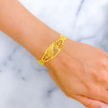 Unique Triangular Jali 22k Gold Bracelet