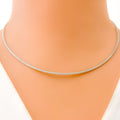 Opulent Sleek 22k Gold Reversible Necklace 