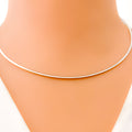 Modish Fancy 22k Gold Reversible Necklace
