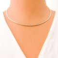 Modish Fancy 22k Gold Reversible Necklace