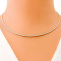 Modish Fancy 22k Gold Reversible Necklace