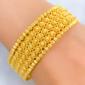 glistening-beaded-21k-gold-bangle-bracelet