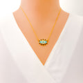 chic-trendy-21k-gold-cz-necklace