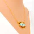 chic-trendy-21k-gold-cz-necklace
