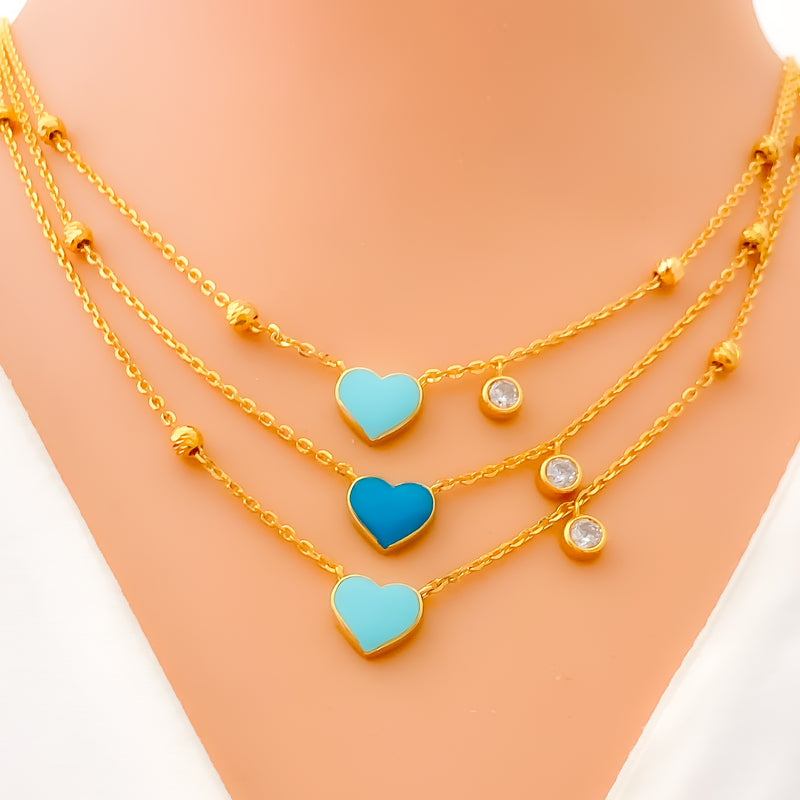 faceted-ornate-21k-gold-cz-necklace