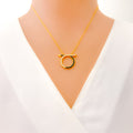 graceful-posh-21k-gold-cz-necklace