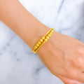 Layered Decadent 22k Gold Orb Bangle Bracelet 