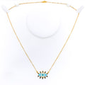 chic-trendy-21k-gold-cz-necklace