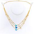 faceted-ornate-21k-gold-cz-necklace