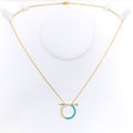 lustrous-sleek-21k-gold-cz-necklace