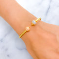 Delicate Dotted 22k Rose Gold Bangle Bracelet 