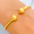 Classy Chic 22k Gold Orb Bangle Bracelet