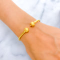 Classy Chic 22k Gold Orb Bangle Bracelet