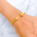 Striking Stylish 22k Gold Bangle Bracelet 