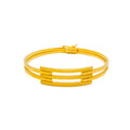 Distinctive Golden 22k Gold Bangle Bracelet 