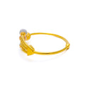 Rich Vibrant 22k Gold Open Bangle Bracelet