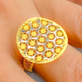 Stunning Shiny Round 22K Gold Ring
