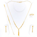 Eternal Radiant Drop 5-Piece 21k Gold Necklace Set 