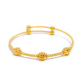Chic Dotted Orb 22k Gold Baby Bangle
