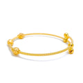 Chic Dotted Orb 22k Gold Baby Bangle